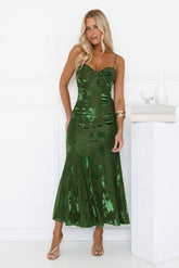 Wildflower Vibe Maxi Dress Green