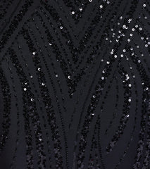 Kailey Lace-Up Mermaid Sequin Beaded Formal Dress
