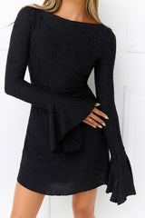 Without Limits Mesh Mini Dress Black