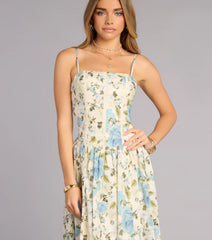 Garden Daydream Floral Midi Dress