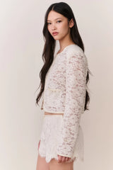 Lavendine Lace Mini Shorts