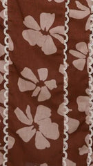 Carlia Midi Dress - Brown Daylillies