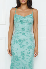 Nocturnal Luxe Maxi Dress Sage