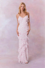 Rialto Fragrance Print Maxi Dress-STERLING DUSK