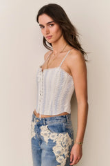 Bensen Cotton Lace-Up Bustier