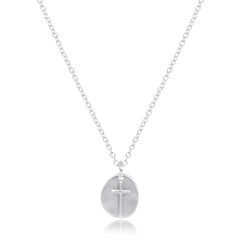 16" Necklace Sterling - Inspire Small Sterling Disc
