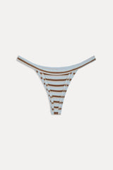Cole Striped Bikini Bottom - Verona Stripe