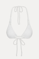 x JENNIE Encore Triangle Bikini Top - Optic White
