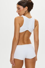 Belle Cheeky Swim Shorts - Opal Sun