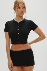 x Khy Briar Cloud Knit Skirt - Midnight Serenade