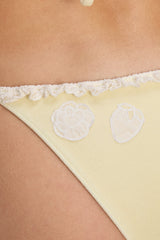 Mackenzie Terry Cheeky Bikini Bottom - Lemon