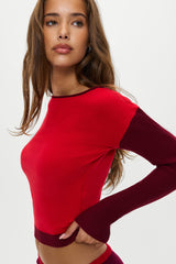 Vail Off The Shoulder Knit Shirt - Ember