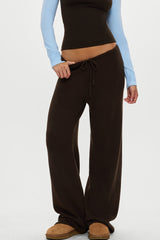Wesley Knit Pants - Chocolate Brown