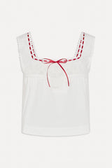 x BELLA HADID Heirloom Top - White
