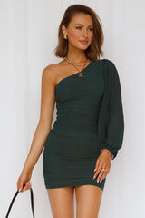 Party It Up Dress Forest Green