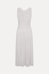 Soleil Backless Embroidered Midi Dress - Sleepy Angel