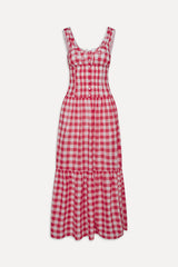x BELLA HADID Southern Belle Midi Dress - Malibu Picnic