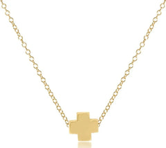 16" Necklace Gold - Signature Cross Gold