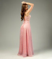 Gloria Lace-Up Corset A-Line Ball Gown