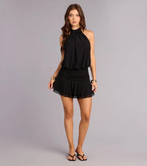 Keep It Cute Halter Mini Dress