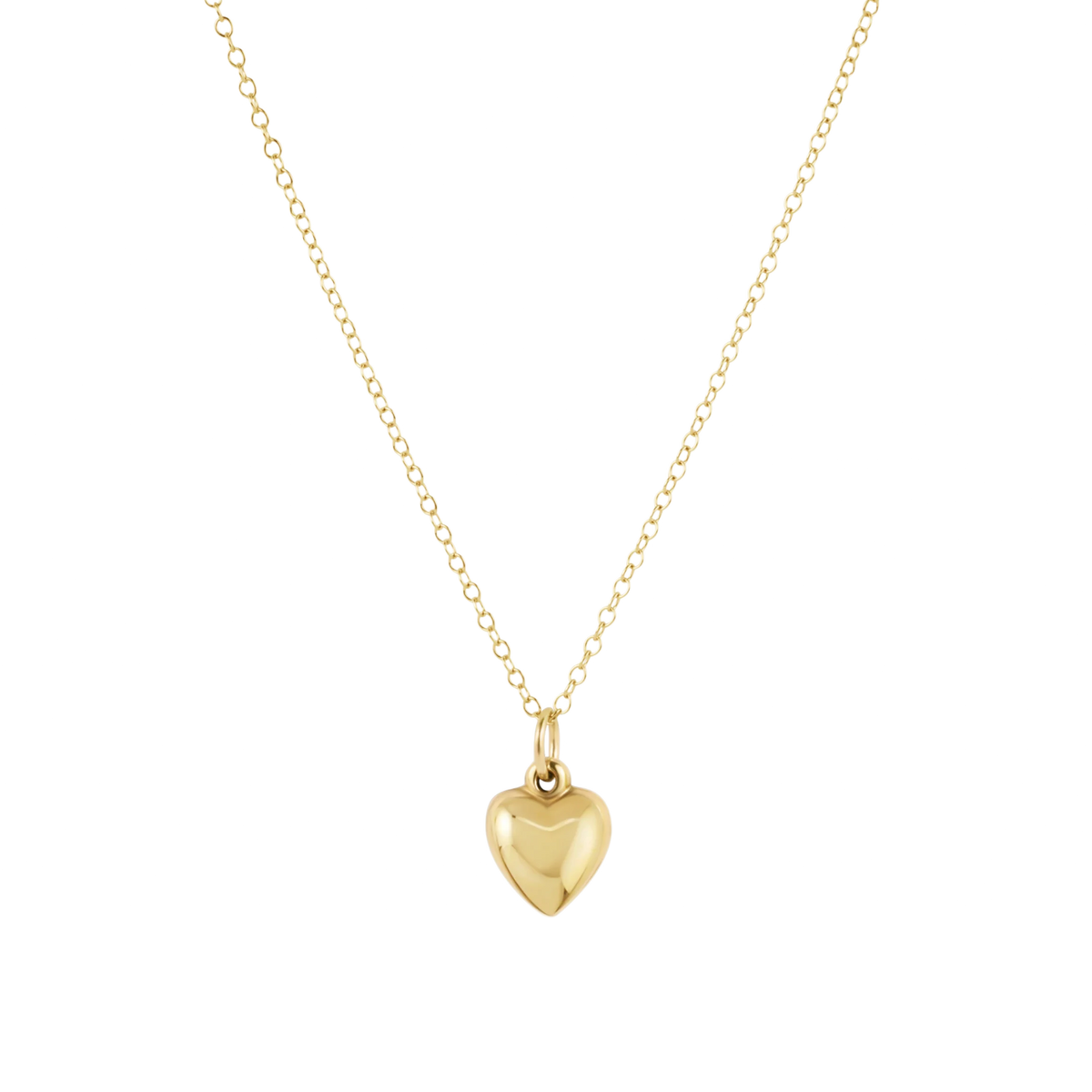 16" Necklace Gold - Love Plush Small Gold Charm