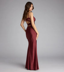 Scarlet Strappy Back Mermaid Formal Dress