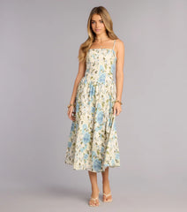 Garden Daydream Floral Midi Dress