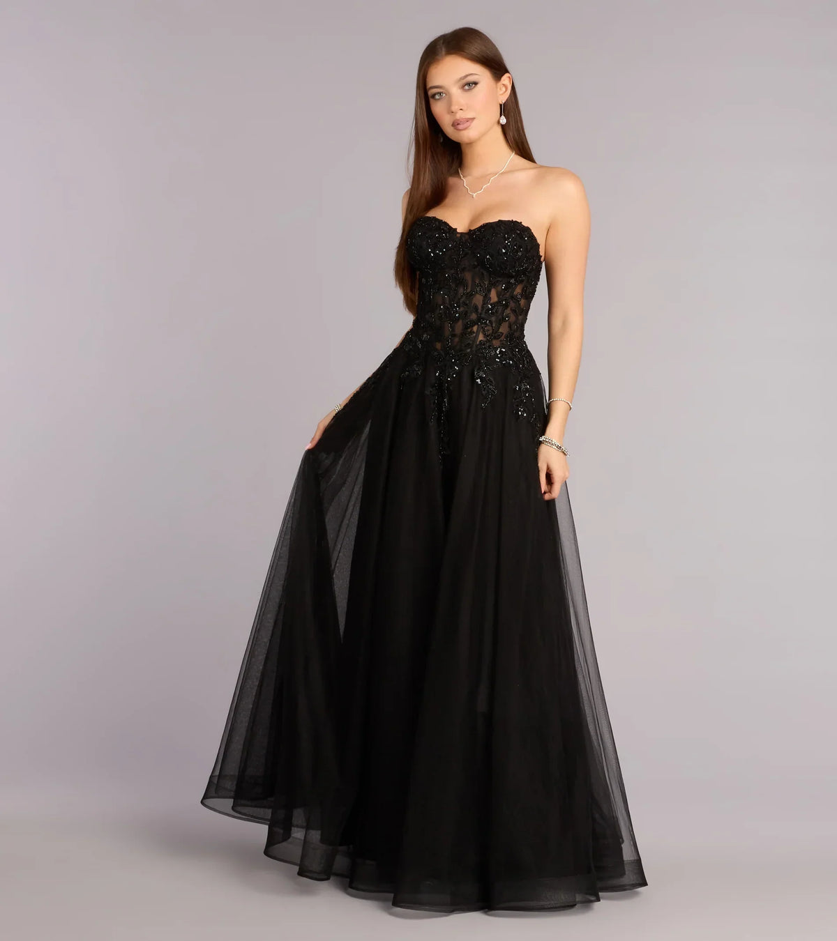 Kennedy Tulle A-Line Ball Gown