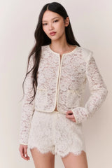 Lavendine Lace Mini Shorts