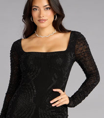 Yesenia Formal Rhinestone Mini Dress