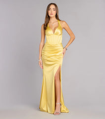 Jaycee Satin Corset Mermaid Dress