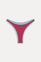 Dove Polka Dot Bikini Bottom - Tuscany