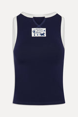 x BELLA HADID Dreamer Tank Top - Lone Star Blue
