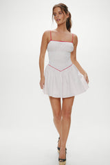 Coast Cotton Mini Dress - Red Dot