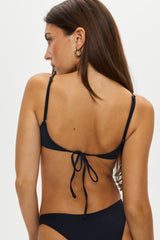 Cola Underwire Bikini Top - Black