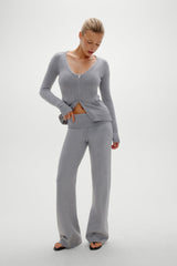Dawson Knit Fold Over Pants - Cloud Cover