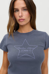 x JENNIE Eva Cotton Tee - Comet