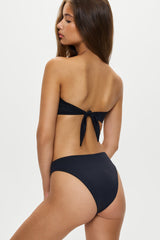 Harley Bandeau Bikini Top - Black