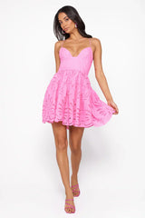 Seeking The Truth Mini Dress Pink