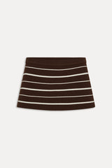 Marialla Knit Mini Skort - Amber Stripe