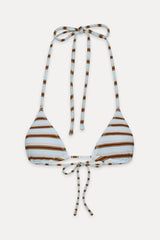 Nick Triangle Striped Bikini Top - Verona Stripe
