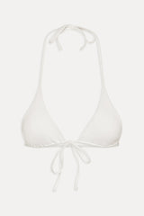 Paradise Halter Bikini Top - Optic White