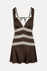 Sedona Satin Mini Dress - Gift Wrap