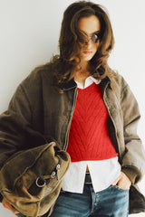 Kit V Neck Knit Sweater - Heartstrings