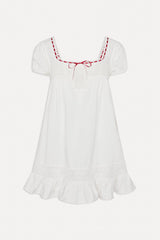 x BELLA HADID Western Poplin Mini Dress - White