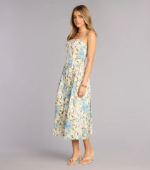 Garden Daydream Floral Midi Dress
