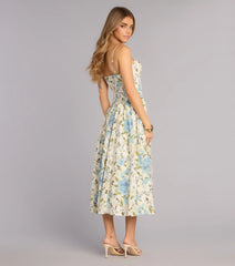 Garden Daydream Floral Midi Dress
