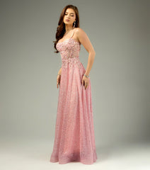 Gloria Lace-Up Corset A-Line Ball Gown