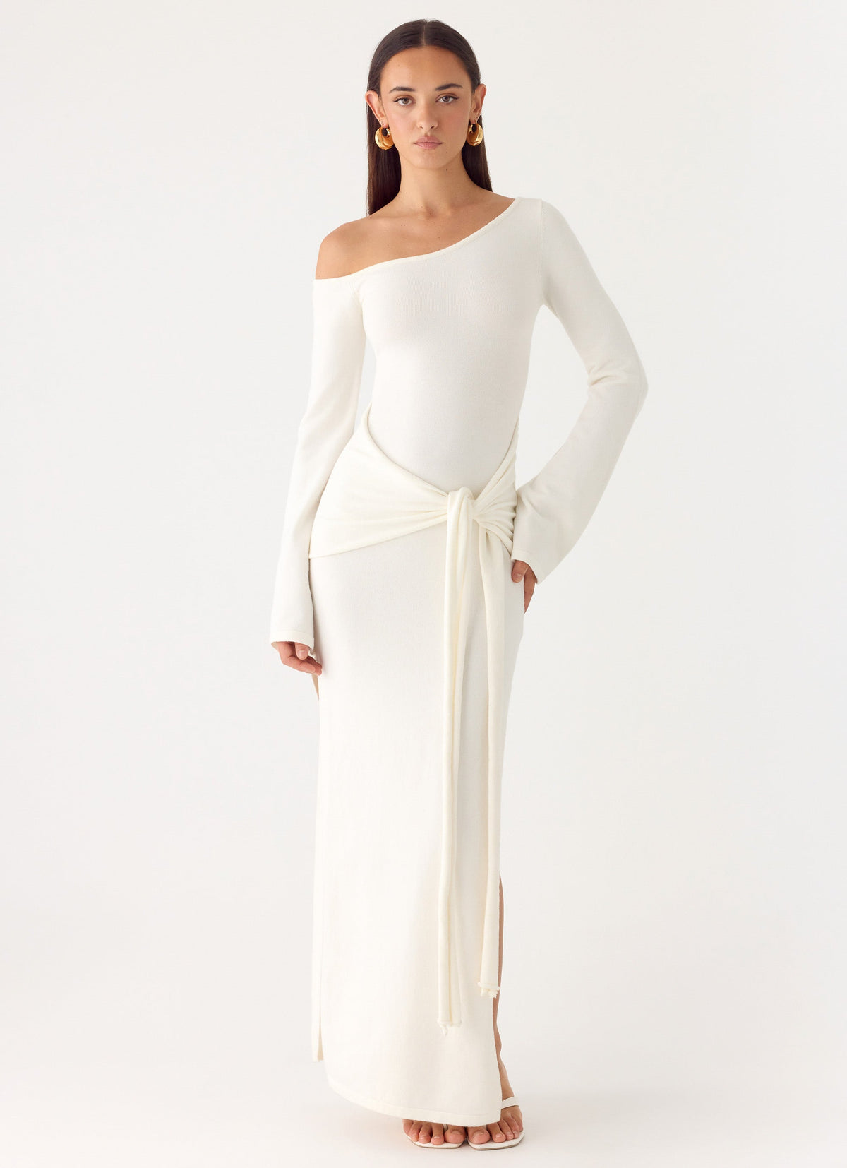 Kova Knit Maxi Dress White