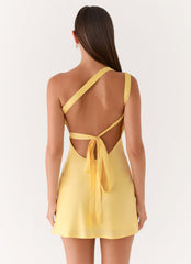 Lights Out Mini Dress Yellow